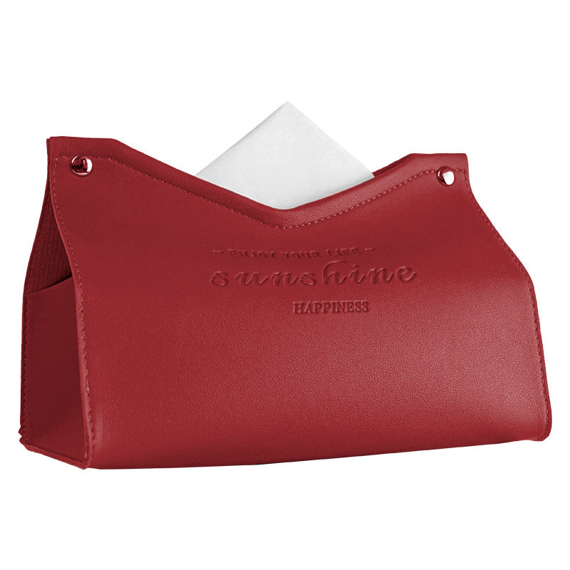 Handmade Leather Tissue Box Holder