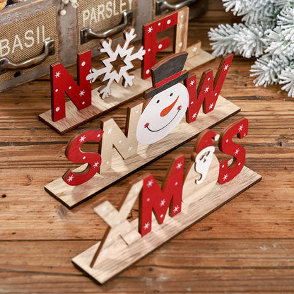 Handmade Christmas Word Signs