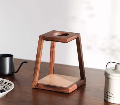 Wood Pour-Over Coffee Stand