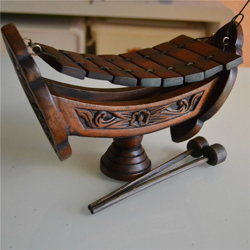 Small Carved Wood Suspension Xylophone