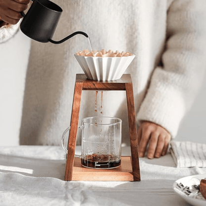 Wood Pour-Over Coffee Stand