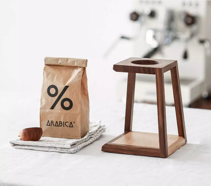 Wood Pour-Over Coffee Stand