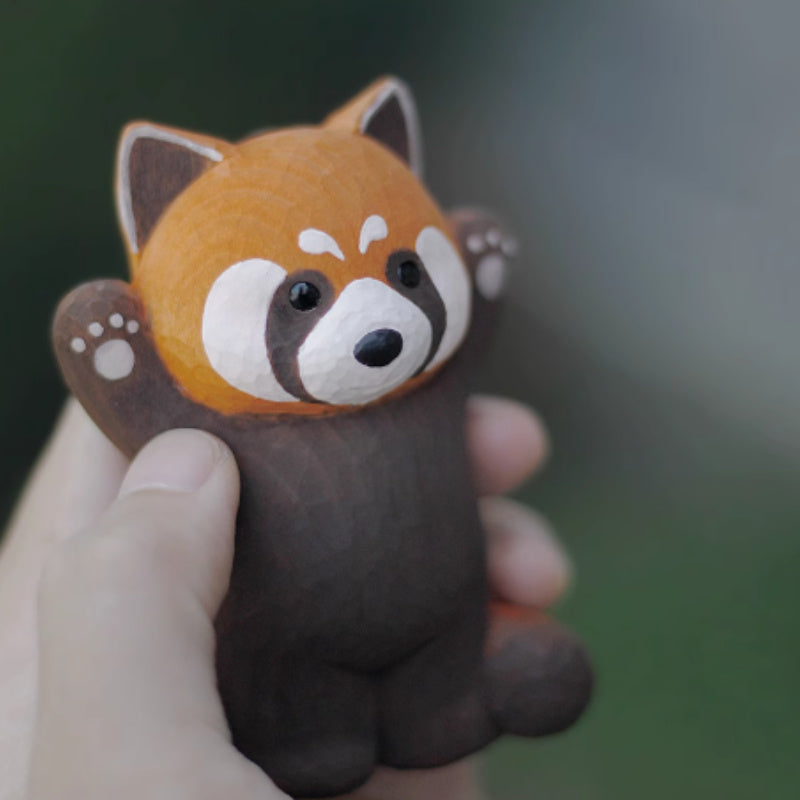 Hand Carved Red Pandas