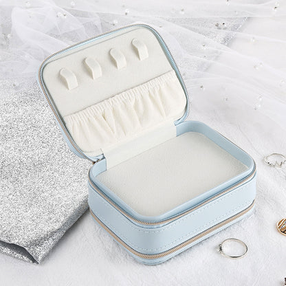 Mini Leather Travel Jewelry Box