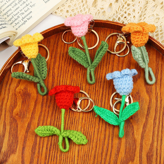 Crochet Flower Keychain