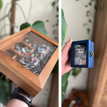 Anxiety Bookshelf and Mini Blue Pocket Anxiety Travel Bookshelf