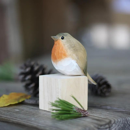 Hand Carved Bird Ornaments