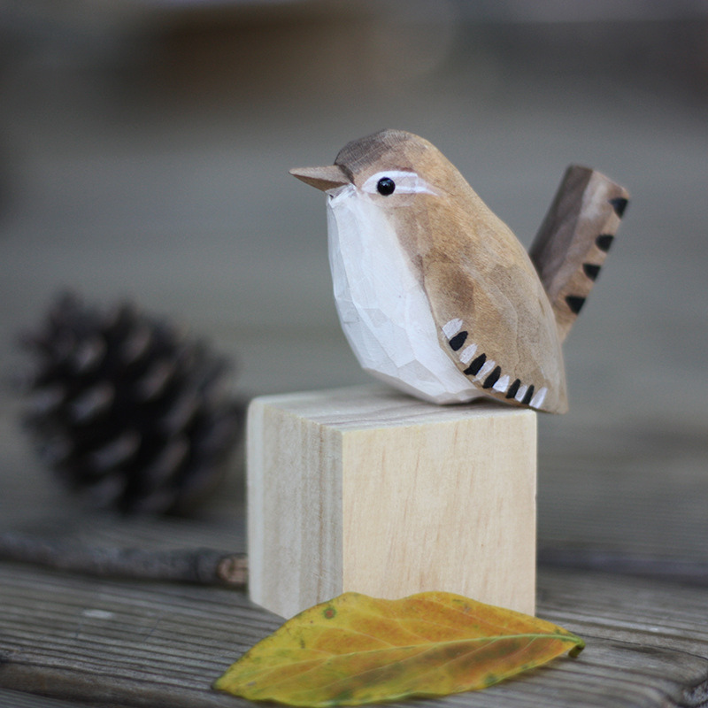 Hand Carved Bird Ornaments