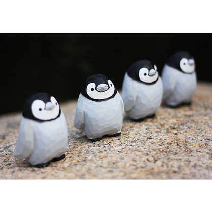 Hand Carved Penguin Ornaments