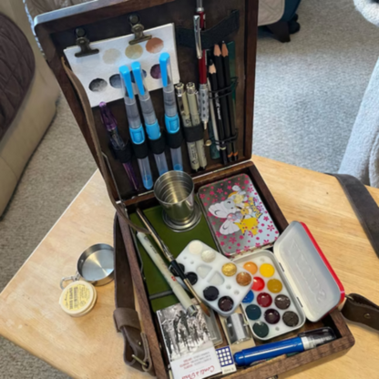 Wood Box Messenger Bag