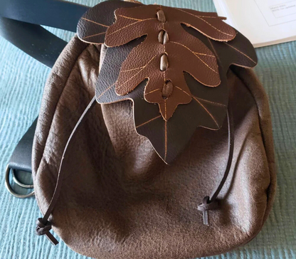 Leather Leaf Belt Bag