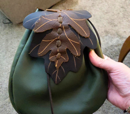 Leather Leaf Belt Bag