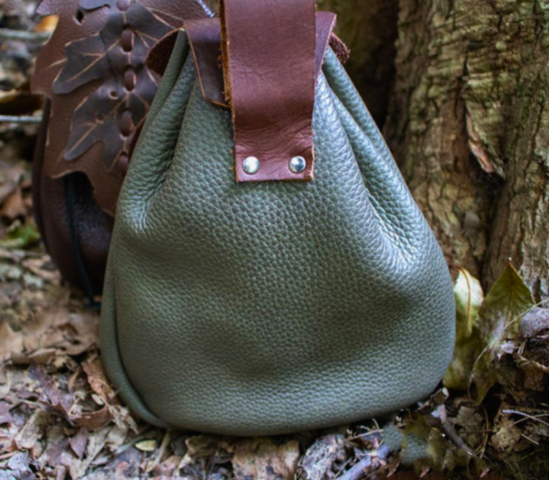 Leather Leaf Belt Bag