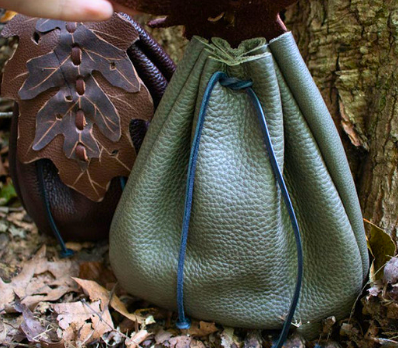 Leather Leaf Belt Bag