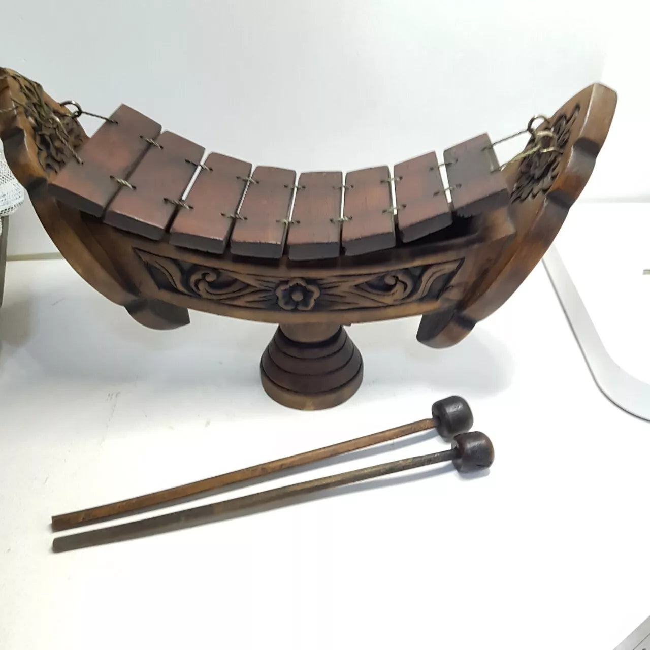 Small Carved Wood Suspension Xylophone